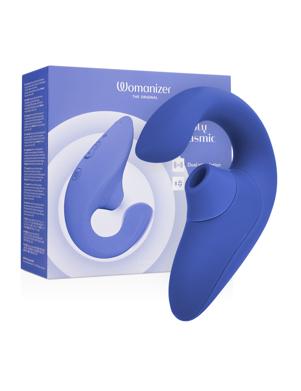 WOMANIZER - BLEND ESTIMULADOR VIBRADOR RABBIT AZUL