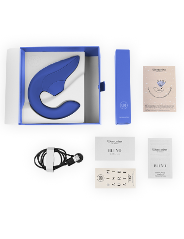 WOMANIZER - BLEND ESTIMULADOR VIBRADOR RABBIT AZUL