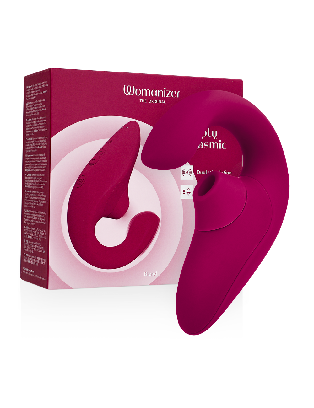 WOMANIZER - BLEND ESTIMULADOR VIBRADOR RABBIT FUCSIA