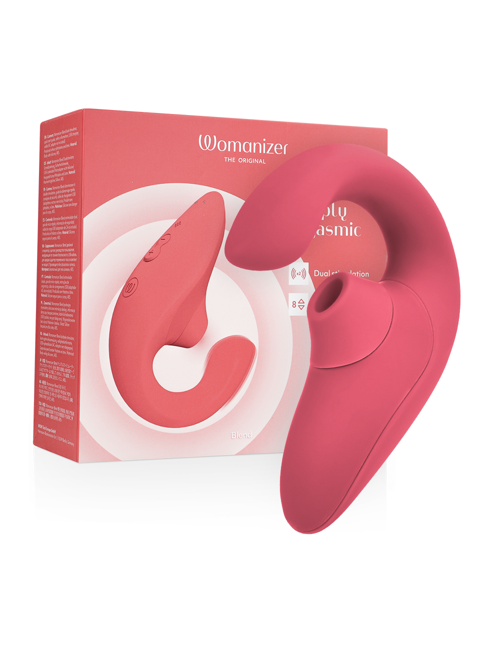 WOMANIZER - BLEND ESTIMULADOR VIBRADOR RABBIT ROSA