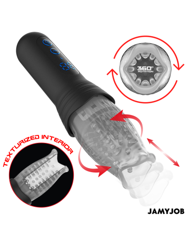 JAMYJOB - SPINJOB 2.0 MASTURBADOR CON THRUSTING Y ROTACIÓN