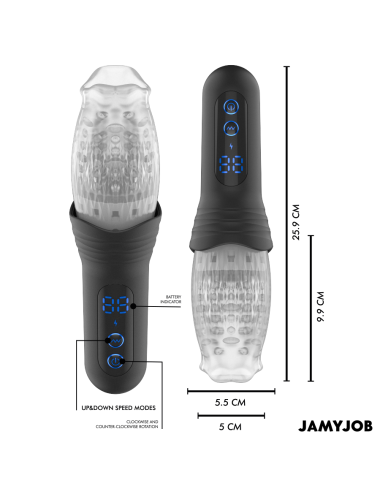 JAMYJOB - SPINJOB 2.0 MASTURBADOR CON THRUSTING Y ROTACIÓN