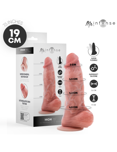 MR INTENSE - SMALL SPENCER DILDO SILICONA 19 CM -Ø- 4.5 CM