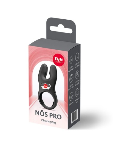FUN FACTORY - NOS PRO ANILLO VIBRADOR PENE NEGRO