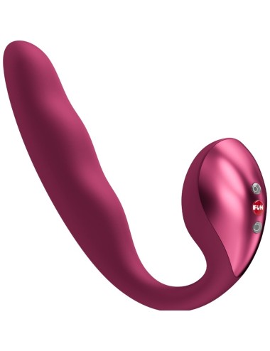 FUN FACTORY - ALLEGRO DOBLE VIBRADOR INSERTABLE AIR PULSE BURDEOS