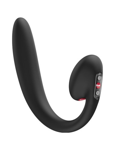 FUN FACTORY - CRESCENDO DOBLE VIBRADOR INSERTABLE AIR PULSE NEGRO