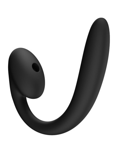 FUN FACTORY - CRESCENDO DOBLE VIBRADOR INSERTABLE AIR PULSE NEGRO