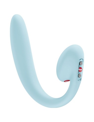 FUN FACTORY - CRESCENDO DOBLE VIBRADOR INSERTABLE AIR PULSE AZUL