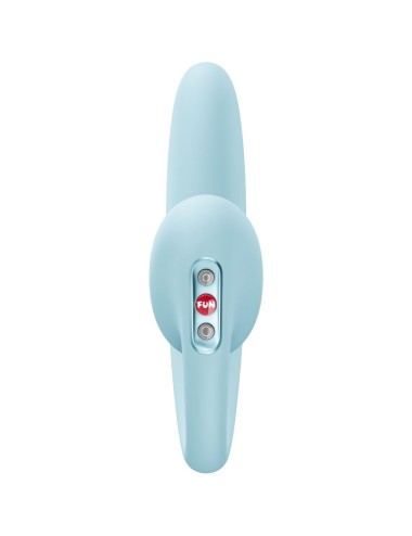 FUN FACTORY - CRESCENDO DOBLE VIBRADOR INSERTABLE AIR PULSE AZUL