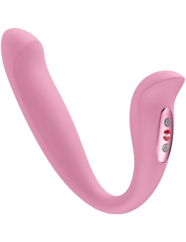 FUN FACTORY - VELOCE DOBLE VIBRADOR INSERTABLE AIR PULSE ROSA