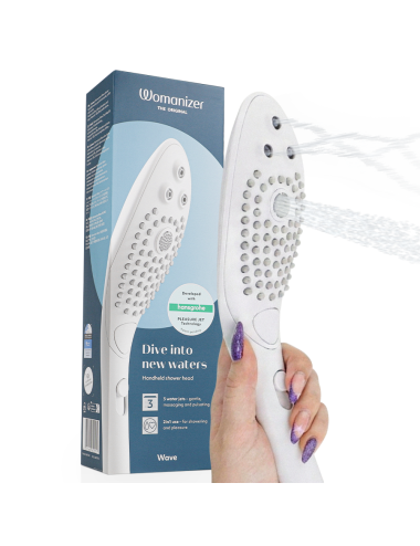WOMANIZER - WAVE CABEZAL DE DUCHA ESTIMULADOR DE CLITORÍS BLANCO