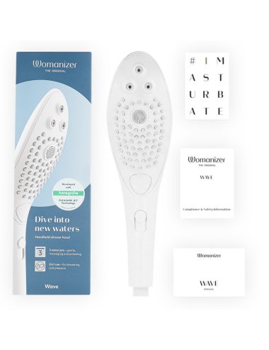 WOMANIZER - WAVE CABEZAL DE DUCHA ESTIMULADOR DE CLITORÍS BLANCO