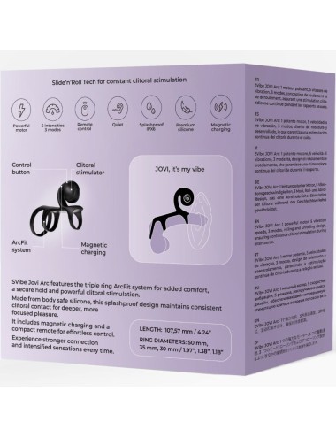 SNAIL VIBE - JOVI ARC ANILLO DE PAREJA CONTROL REMOTO NEGRO