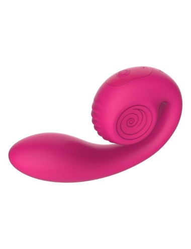 SNAIL VIBE - GIZI LITE VIBRADOR DUAL PUNTO G Y CLÍTORIS ROSA