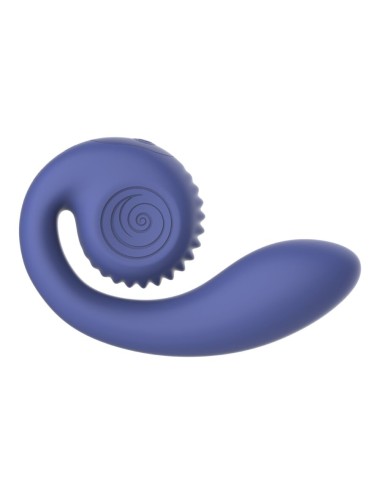 SNAIL VIBE - GIZI LITE VIBRADOR DUAL PUNTO G Y CLÍTORIS MORADO