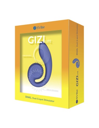 SNAIL VIBE - GIZI LITE VIBRADOR DUAL PUNTO G Y CLÍTORIS MORADO
