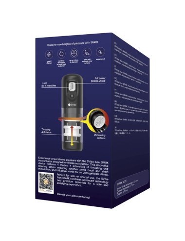 SNAIL VIBE - IKON SPARK MASTURBADOR CON EMPUJE Y ROTACIÓN