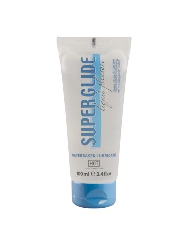 HOT - SUPERGLIDE LIQUID PLEASURE LUBRICANTE BASE AGUA 100 ML