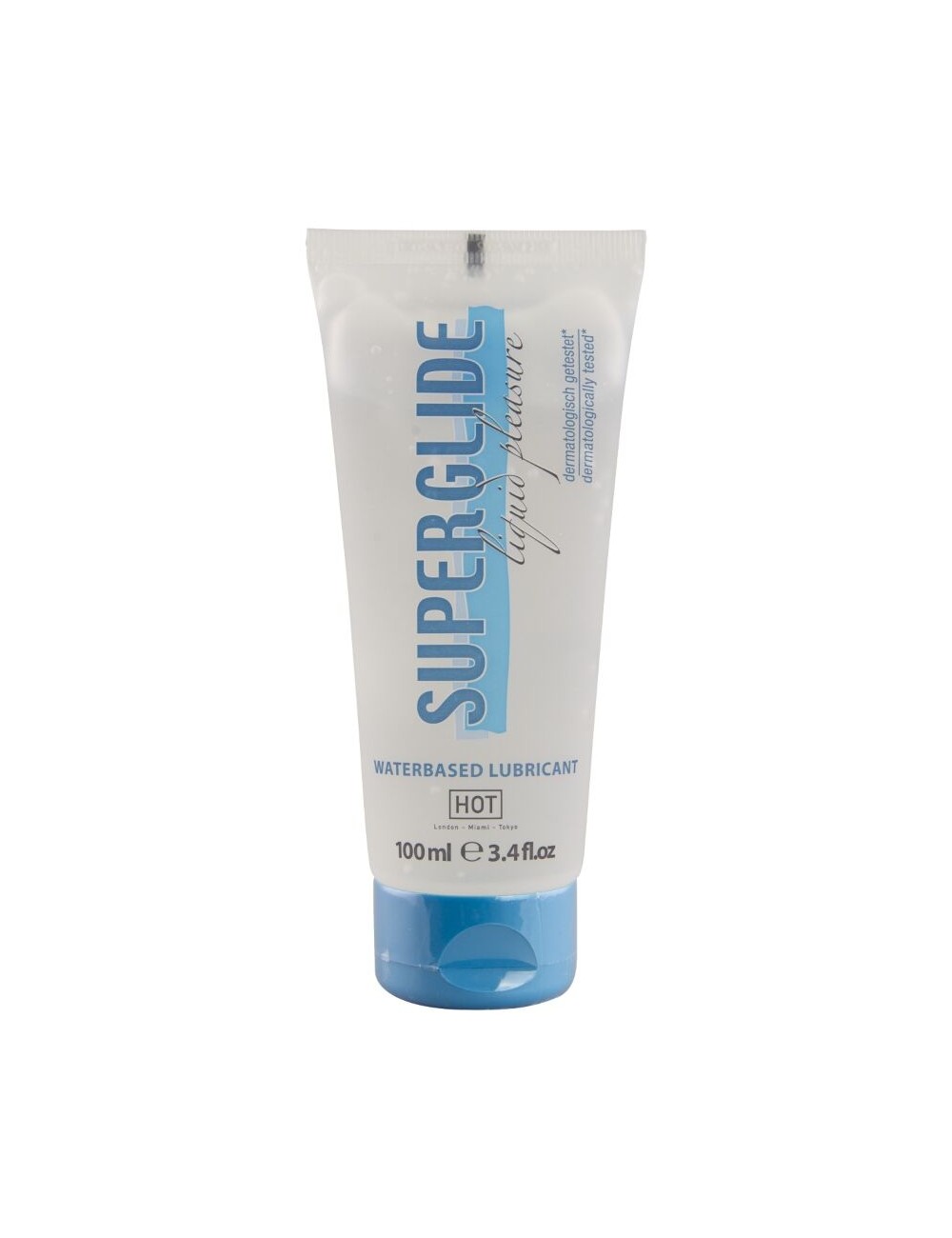 HOT - SUPERGLIDE LIQUID PLEASURE LUBRICANTE BASE AGUA 100 ML