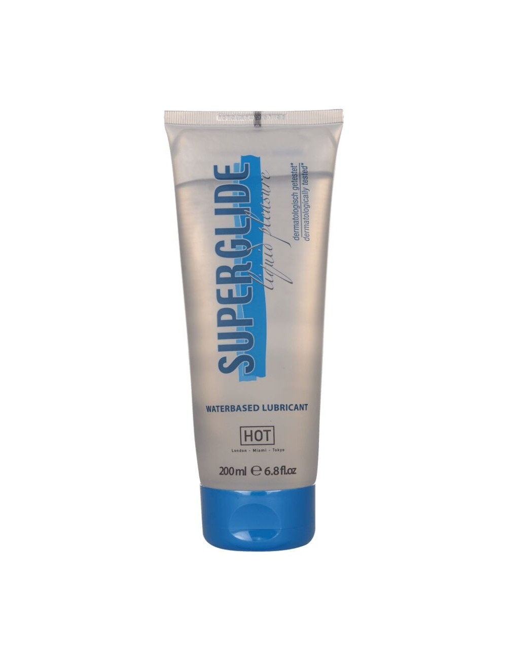 HOT - SUPERGLIDE LIQUID PLEASURE LUBRICANTE BASE AGUA 200 ML