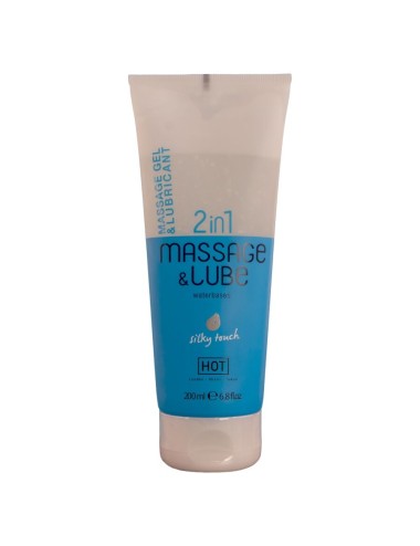 HOT - MASSAGE & GLIDE GEL 2 EN 1 TACTO SEDOSO 200 ML
