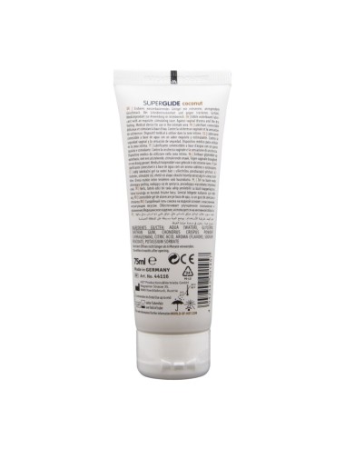 HOT - SUPERGLIDE LUBRICANTE COMESTIBLE BASE AGUA COCO 75 ML