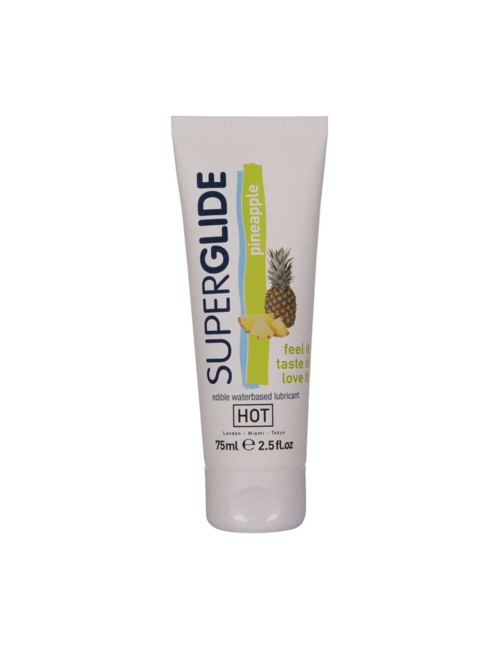 HOT - SUPERGLIDE LUBRICANTE COMESTIBLE BASE AGUA PIÑA 75 ML