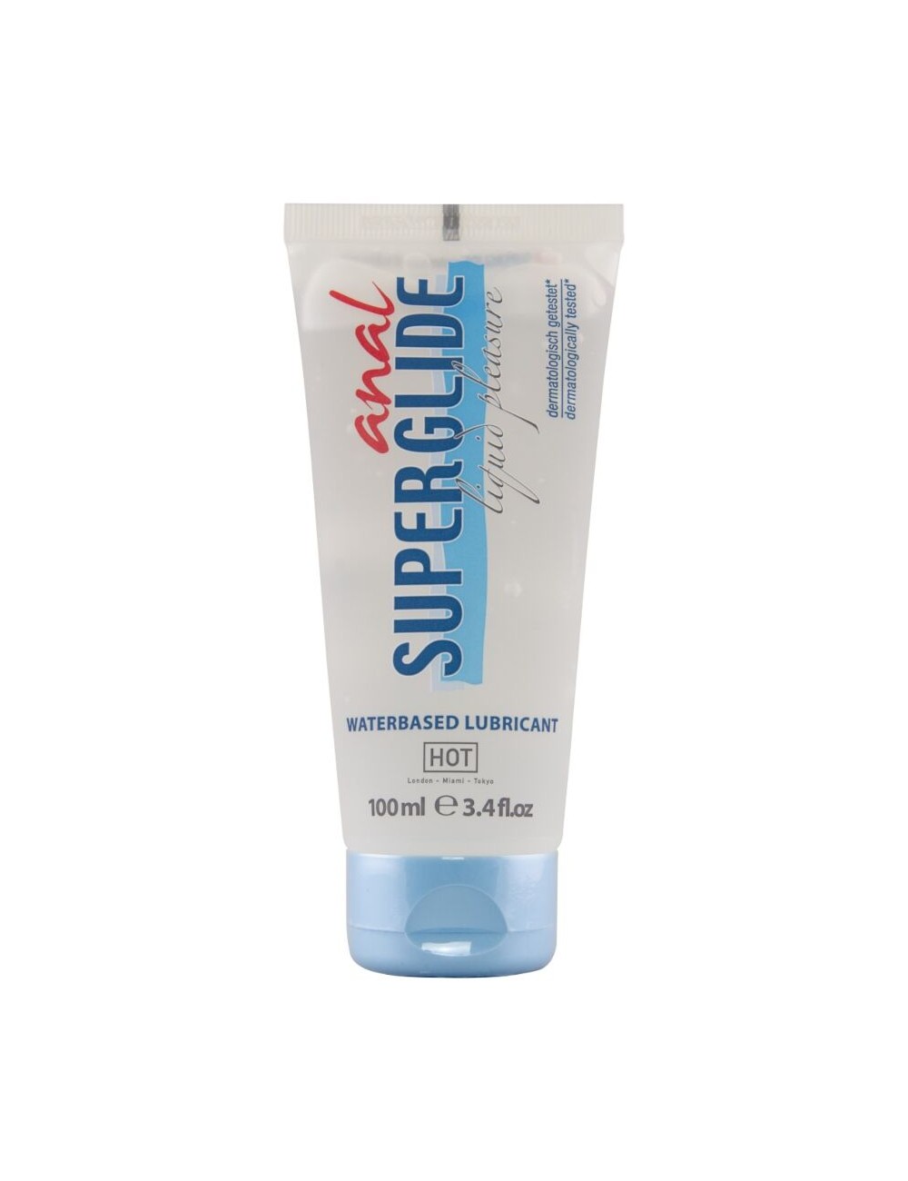 HOT - ANAL SUPERGLIDE LIQUID PLEASURE LUBRICANTE ANAL BASE AGUA 100 ML