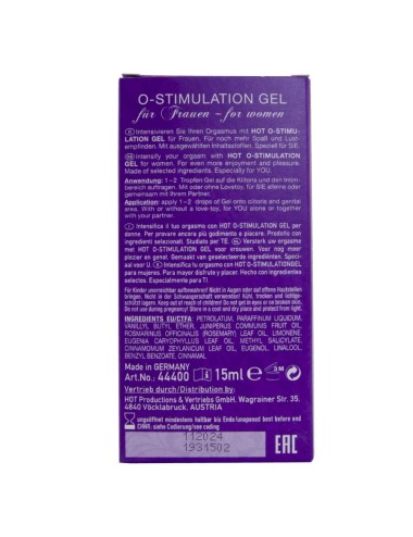HOT - GEL O-STIMULATION PARA MUJER 15 ML