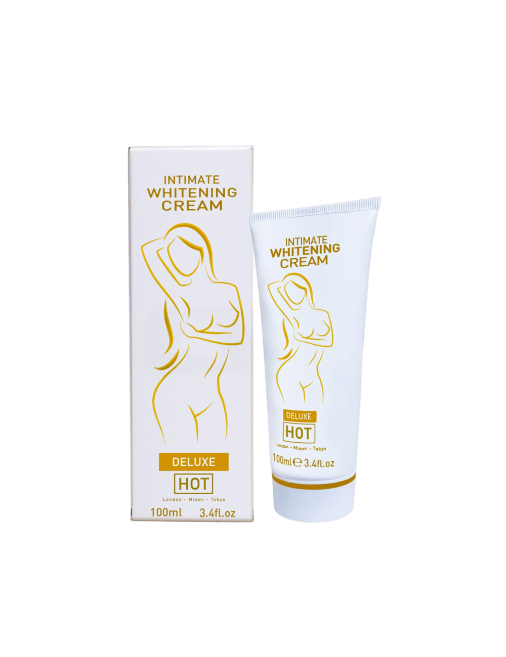 HOT - CREMA BLANQUEADORA ÍNTIMA DELUXE 100 ML