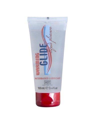 HOT - WARMING GLIDE LIQUID PLEASURE LUBRICANTE BASE AGUA EFECTO CALOR 100 ML