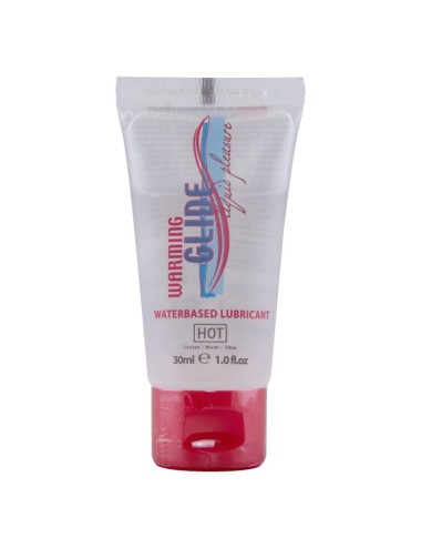 HOT - WARMING GLIDE LIQUID PLEASURE LUBRICANTE BASE AGUA EFECTO CALOR 30 ML