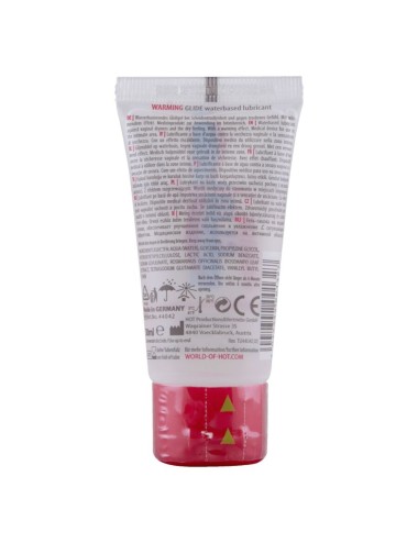 HOT - WARMING GLIDE LIQUID PLEASURE LUBRICANTE BASE AGUA EFECTO CALOR 30 ML