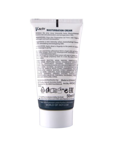 HOT - CREMA DE MASTURBACIÓN CON CBD - UNISEX 100 ML