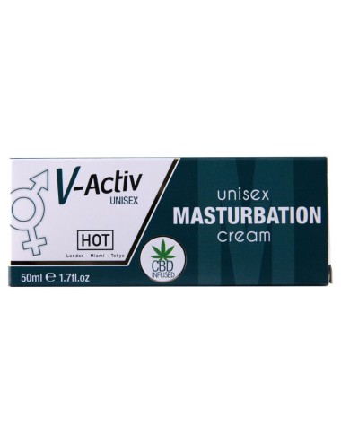 HOT - CREMA DE MASTURBACIÓN CON CBD - UNISEX 100 ML