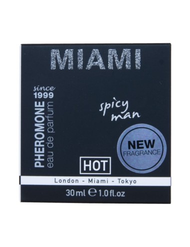 HOT - PERFUME CON FEROMONAS MIAMI SPICY HOMBRE 30 ML