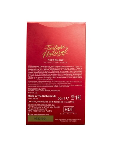 HOT - TWILIGHT NATURAL CON FEROMONAS MUJER 50 ML
