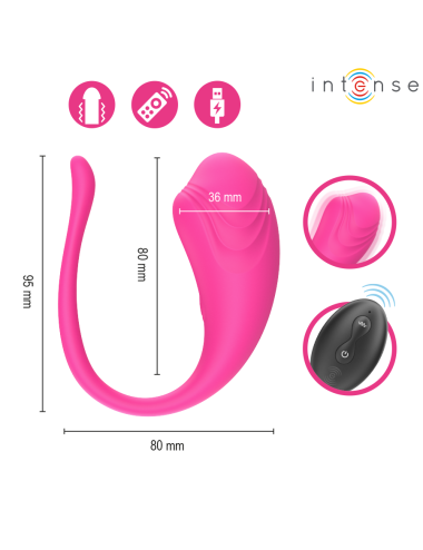INTENSE - OLIVIA HUEVO VIBRADOR ROSA CONTROL REMOTO