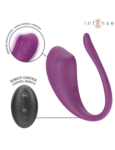 INTENSE - OLIVIA HUEVO VIBRADOR MORADO CONTROL REMOTO