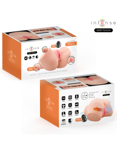 INTENSE DEEP TOUCH - NICOLE MASTURBADOR ANO Y VAGINA CON EFECTO SUCCIÓN