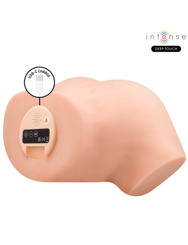 INTENSE DEEP TOUCH - NICOLE MASTURBADOR ANO Y VAGINA CON EFECTO SUCCIÓN, CALOR, VIBRACIÓN Y VOZ CON CONTROL REMOTO 5.3 KG