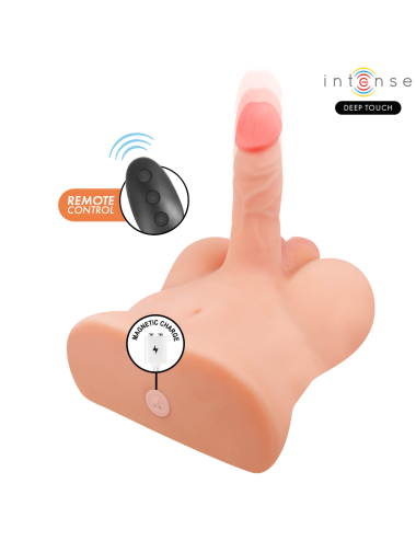 INTENSE DEEP TOUCH - DAMIEN TORSO CON ANO Y DILDO REALÍSTICO CON EMPUJE Y VIBRACIÓN CONTROL REMOTO 3.5 KG