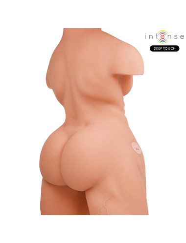 INTENSE DEEP TOUCH - MARTY TORSO CON ANO Y DILDO REALÍSTICO CON EMPUJE Y VIBRACIÓN CONTROL REMOTO 6.2 KG