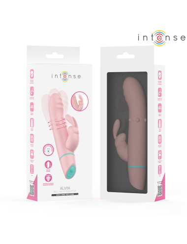 INTENSE - ALVIN ESTIMULADOR RABBIT & VIBRADOR ROLLING + OSCILANTE