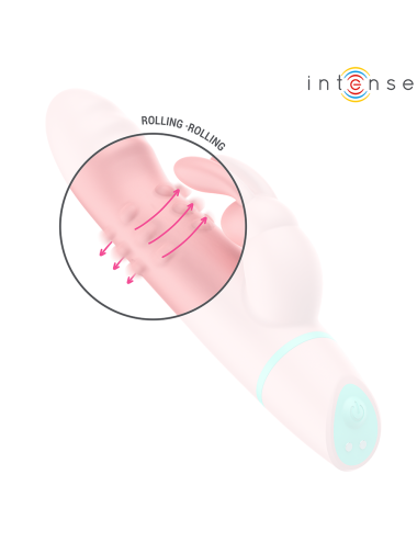 INTENSE - ALVIN ESTIMULADOR RABBIT & VIBRADOR ROLLING + OSCILANTE