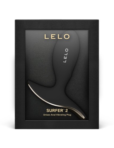 LELO - SURFER 2 PLUG ANAL VIBRADOR UNISEX NEGRO