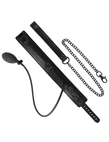 FETISH SUBMISSIVE BONDAGE - COLLAR BONDAGE INFLABLE CON TIRADOR