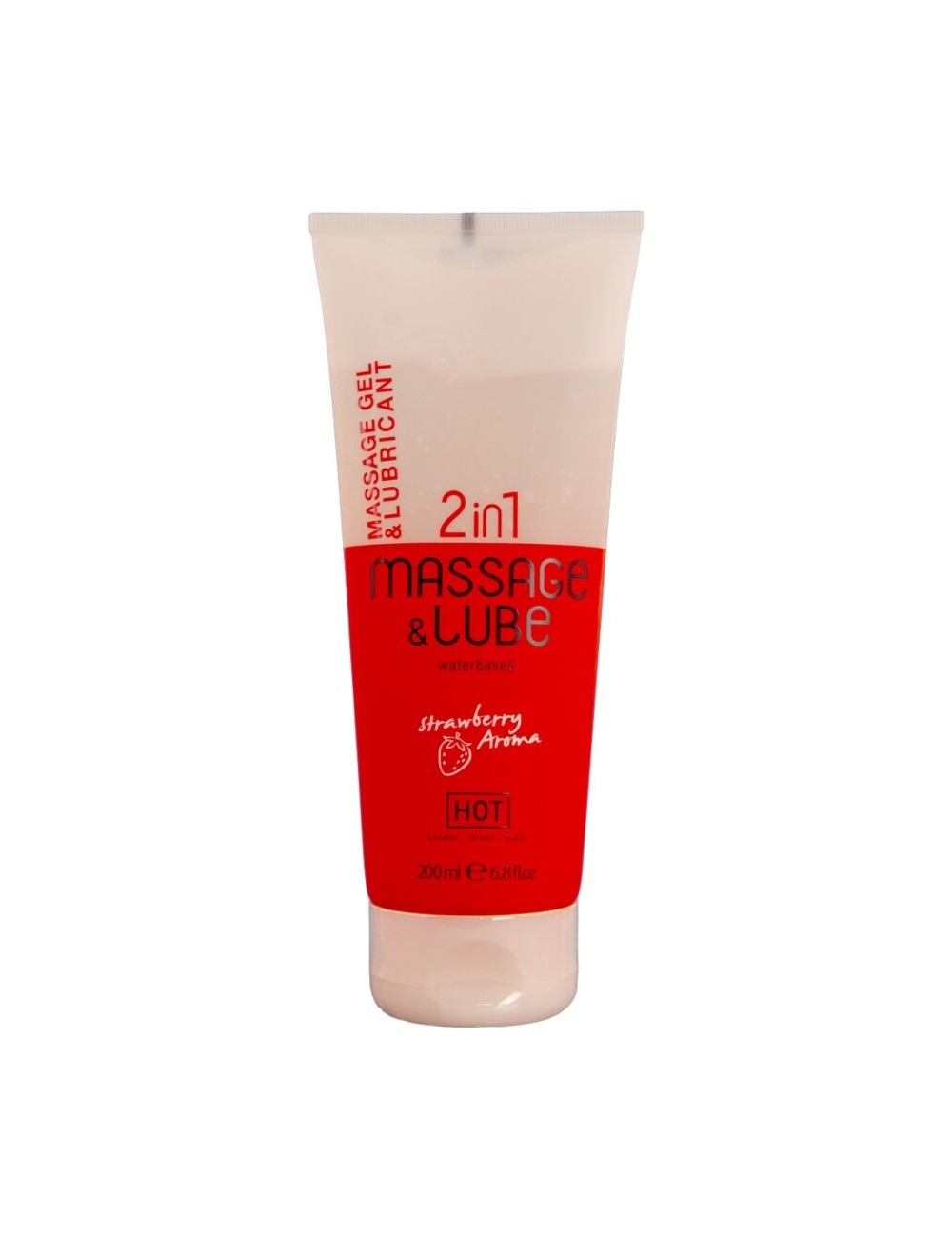 HOT - MASSAGE & GLIDE GEL 2 EN 1 FRESA 200 ML