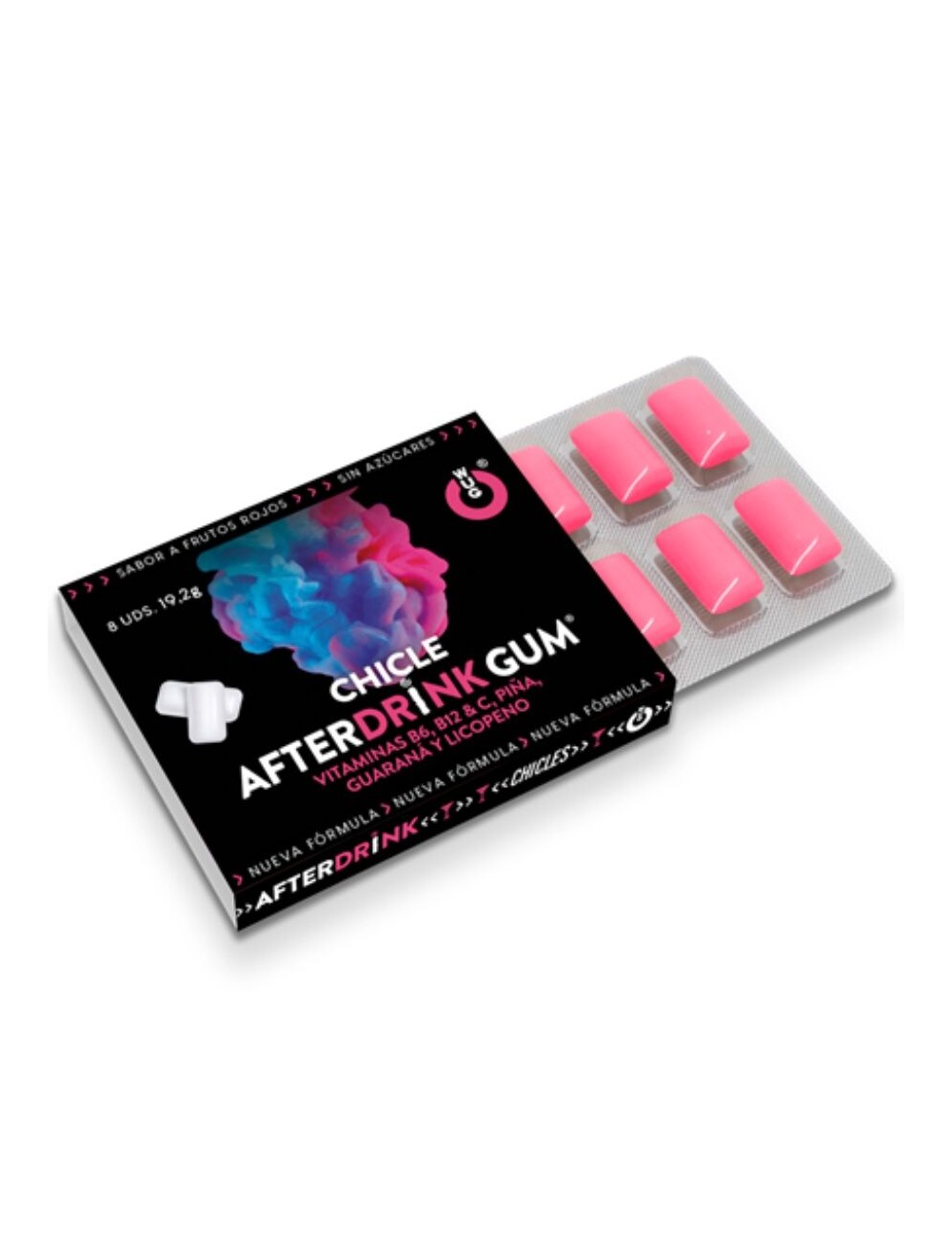 WUG After Drink – 1 X 8 UDS | El chicle funcional que te ayuda a recuperar energía tras la noche