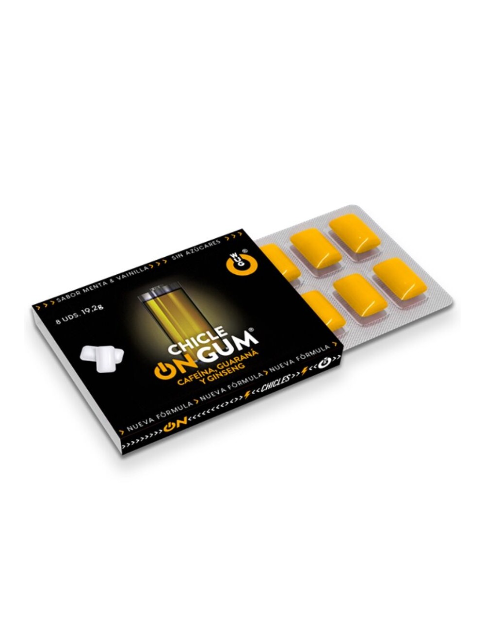 WUG On Gum – 1 X 8 UDS | Energía inmediata en formato chicle